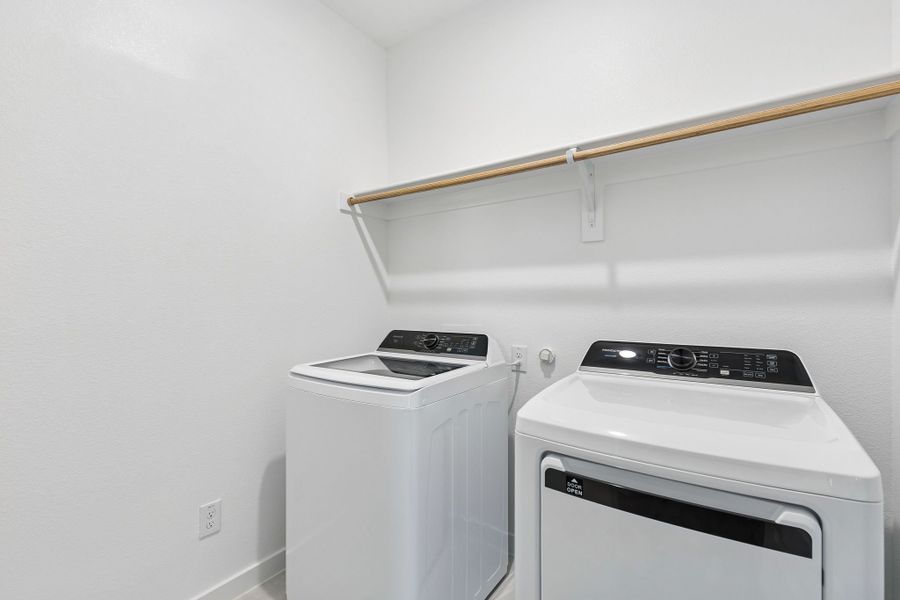 Utility Room in the Haylee home plan by Trophy Signature Homes - REPRESENTATIVE PHOTO