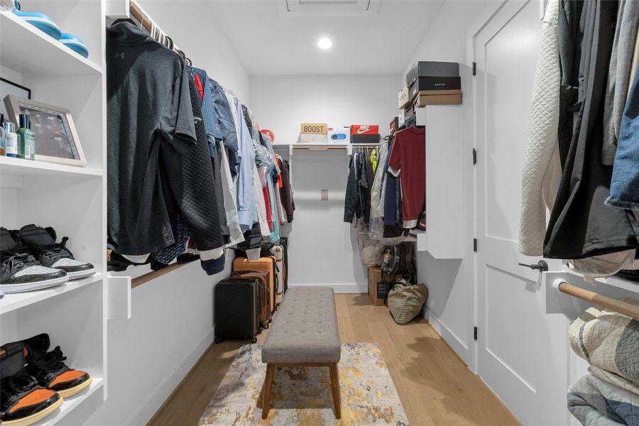 Additional walk-in closet with generous storage.