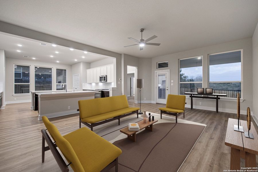 Furnished interior view inside a new home in Buffalo Crossing – New Phase Now Preselling, Cibolo (Image 9). Furnished interior view inside a new home in Buffalo Crossing – New Phase Now Preselling, Cibolo (Image 9).