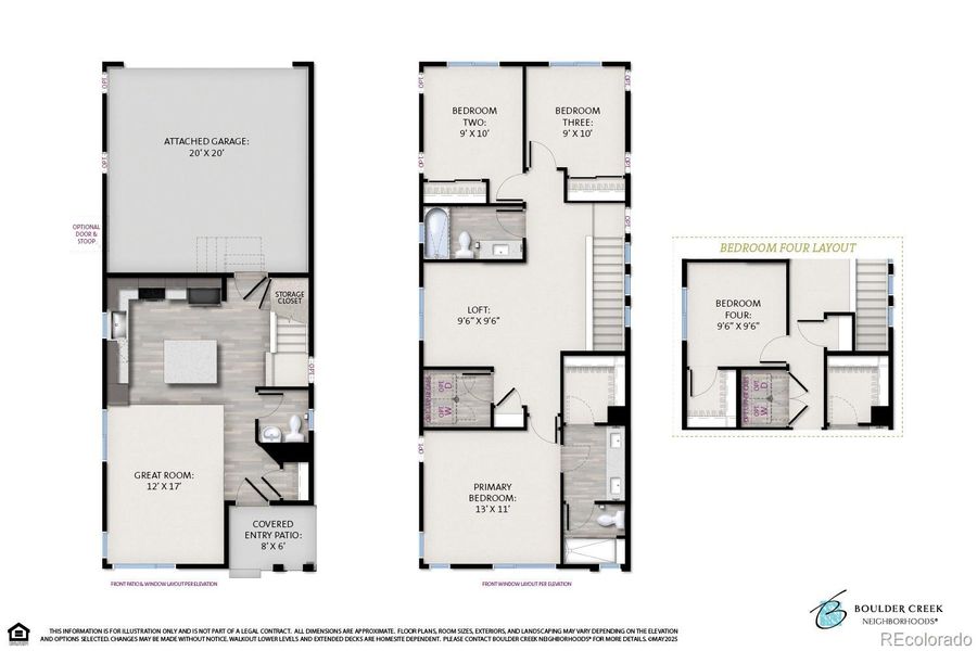 2D floor plan layout of this home in Baseline, Broomfield, CO (Image 1).