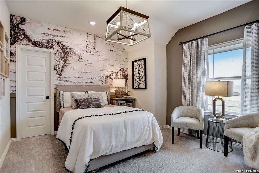 Furnished interior view inside a new home in Casinas at Gruene, New Braunfels (Image 26).