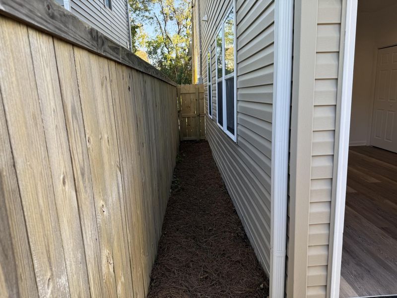 Exterior details and patio area of a home in , North Charleston (Image 26).