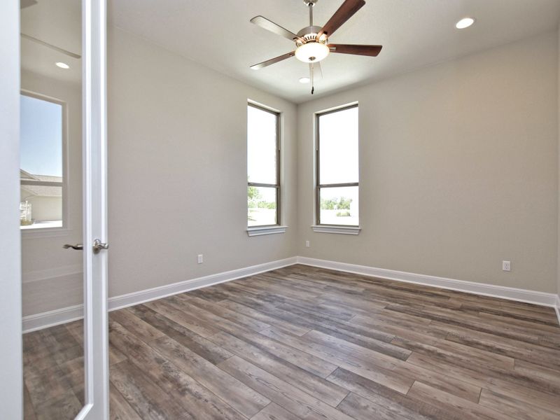 Representative unfurnished interior of a home built from the Siena III by Giddens Homes in Clearwater Ranch, Liberty Hill (Image 219).