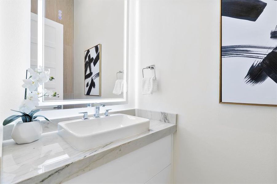 Furnished interior view inside a new home in , Dallas (Image 10).