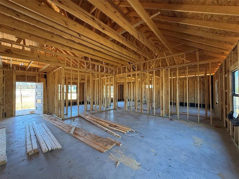 In-progress construction of a new home in Freeman Ranch, Weatherford, TX (Image 6).