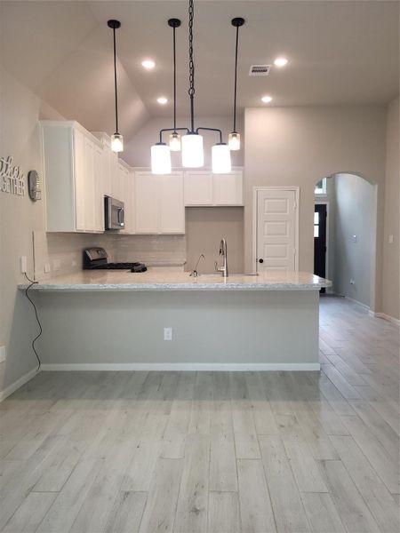 Furnished interior view inside a new home in Lexington Heights, Willis (Image 9).