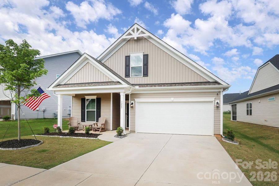 Front exterior of a new home in , Denver, NC, highlighting curb appeal (Image 2). Front exterior of a new home in , Denver, NC, highlighting curb appeal (Image 2).