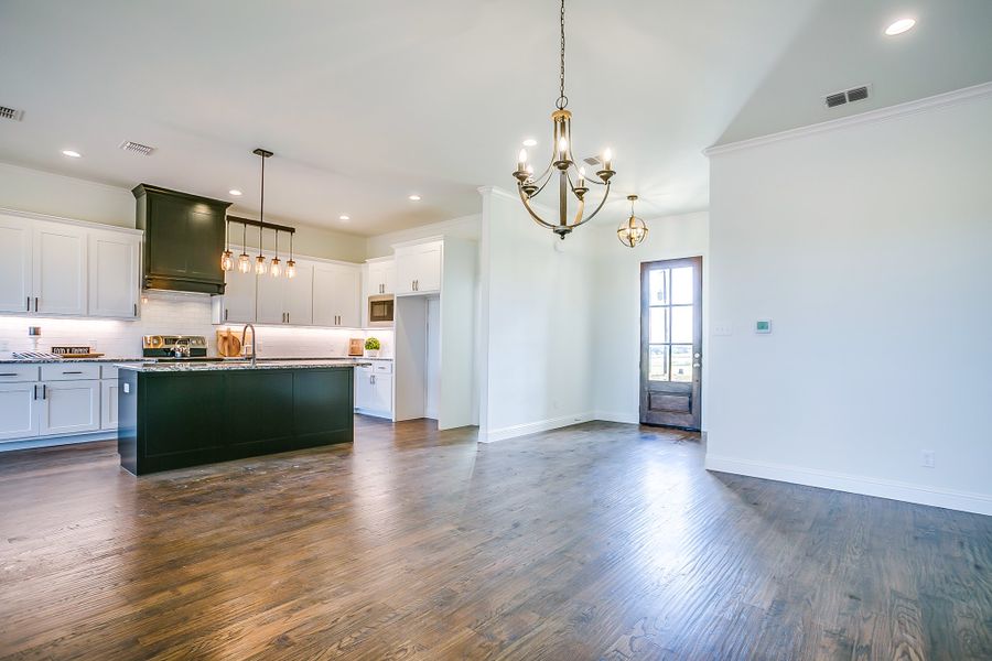 Representative furnished interior of a home built from the Refuge Lane by Trinity Classic Homes in Zion Trails, Poolville (Image 9).