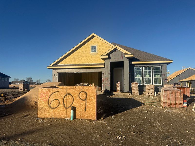 In-progress construction of a new home in Cedar Ridge Estates, Anna, TX (Image 3).