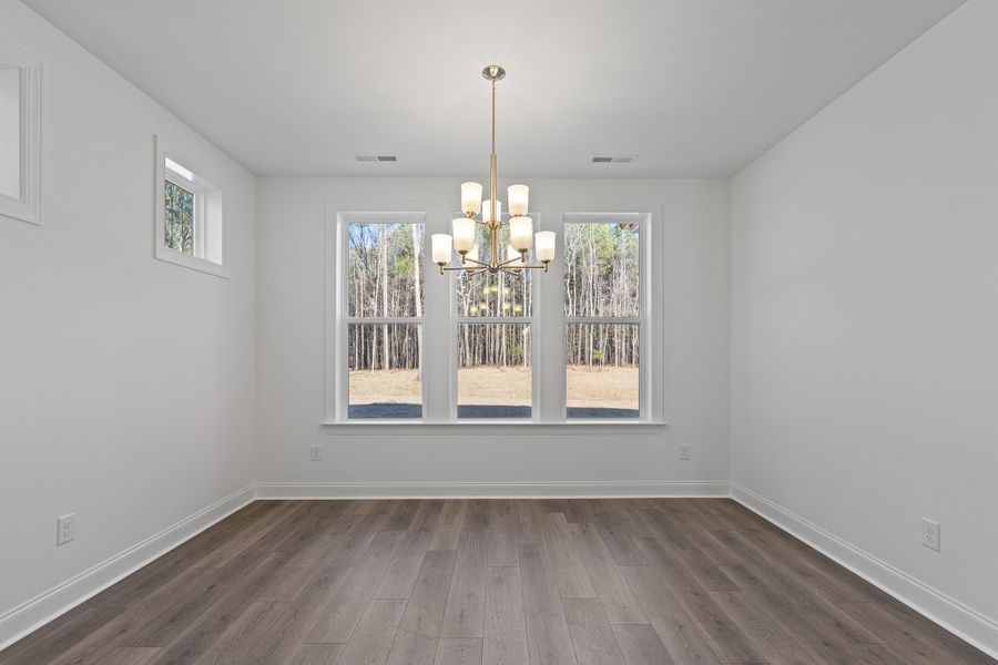 Representative unfurnished interior of a home built from the The Hampton by RobuckHomes in Baylee Ridge, Selma (Image 99). Representative unfurnished interior of a home built from the The Hampton by RobuckHomes in Baylee Ridge, Selma (Image 99).