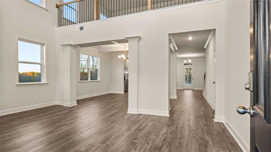 Spacious, unfurnished interior of a new home in Heritage Pointe, Senoia (Image 12). Spacious, unfurnished interior of a new home in Heritage Pointe, Senoia (Image 12).