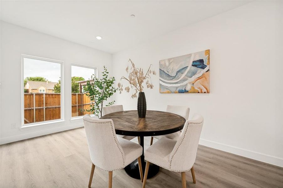 Furnished interior view inside a new home in , The Colony (Image 16).