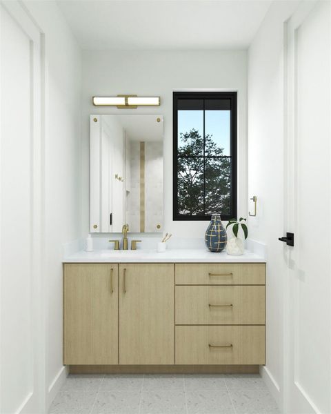 Bathroom with vanity