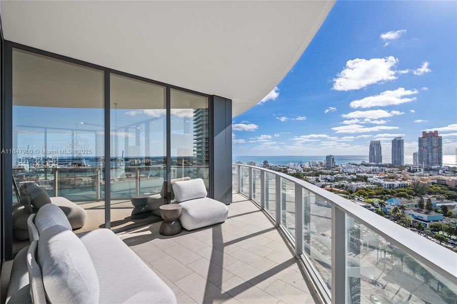 Furnished interior view inside a new home in , Miami Beach (Image 32). Furnished interior view inside a new home in , Miami Beach (Image 32).