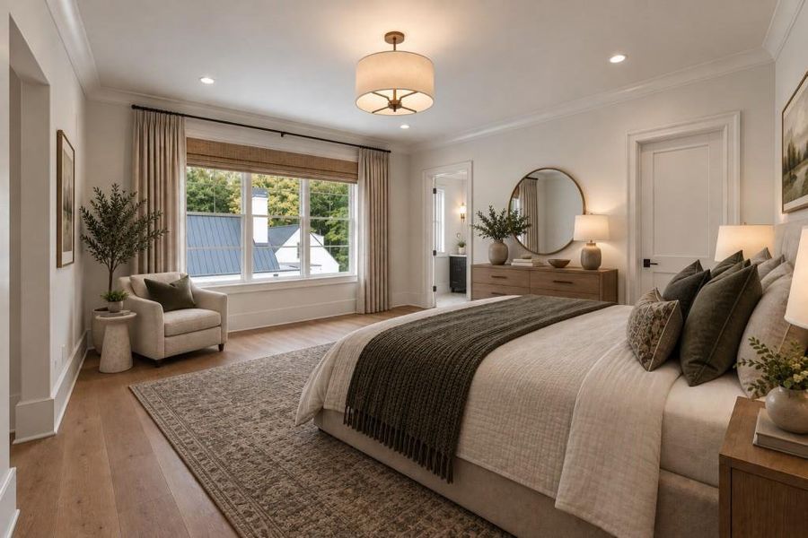 Furnished interior view inside a new home in , Atlanta (Image 47).