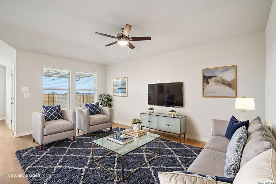 Furnished interior view inside a new home in Legendary Trails - Premier Series, Cibolo (Image 9).