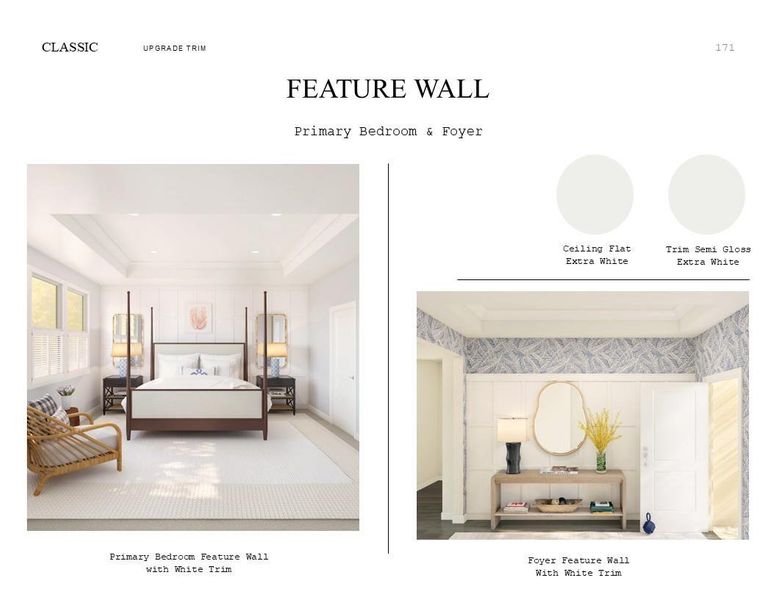 Classic Look Palette 3: Trim Selection Sheet (*Artist rendering used for illustration purposes only.)