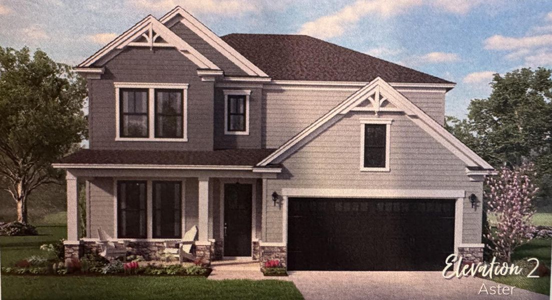 Front exterior of a new home in Indigo Place, North Charleston, SC, highlighting curb appeal (Image 24).