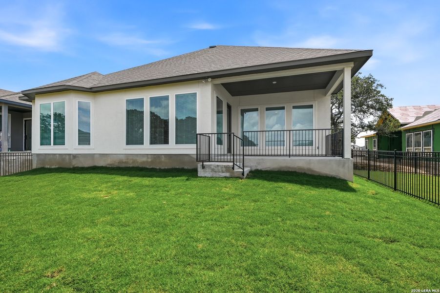 Exterior details and patio area of a home in , Boerne (Image 27).