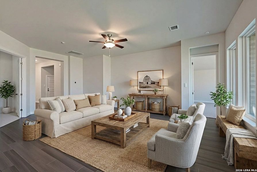 Furnished interior view inside a new home in Veramendi, New Braunfels (Image 9).