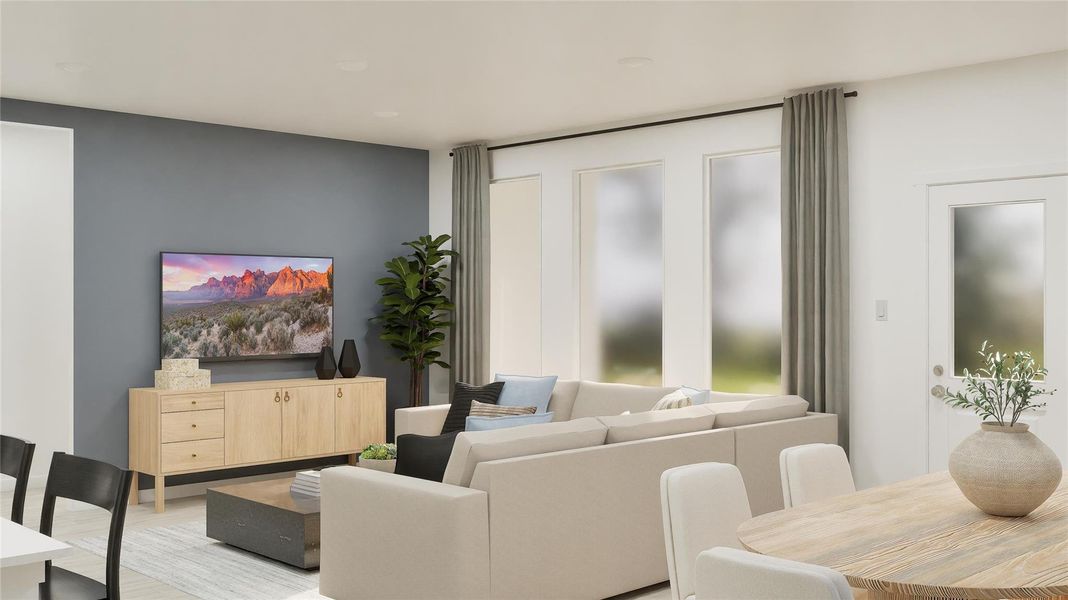 Furnished interior view inside a new home in Thunder Rock, Marble Falls (Image 10).