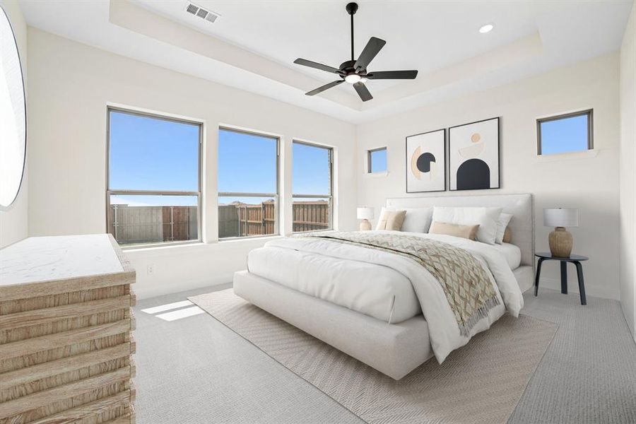 Furnished interior view inside a new home in Terraces – Classics, Rockwall (Image 11). Furnished interior view inside a new home in Terraces – Classics, Rockwall (Image 11).