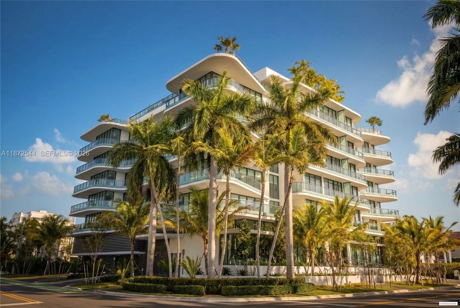 Condo located in Bay Harbor Islands, FL showcasing its design and architecture (Image 3).