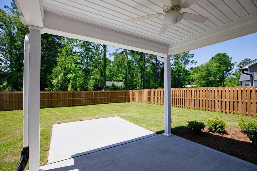 Covered Porch with Patio Option