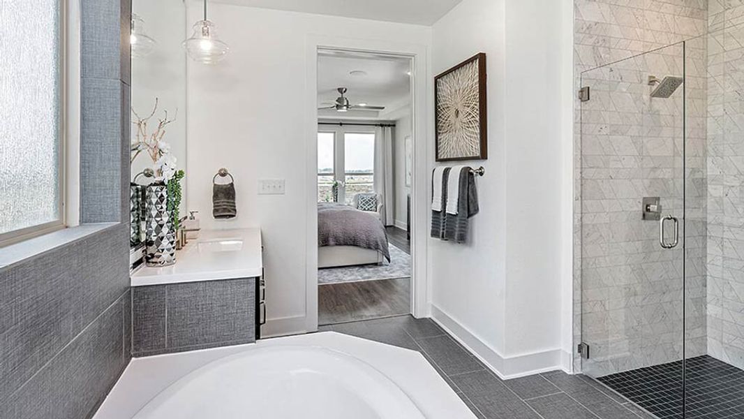 Representative furnished interior of a home built from the Sapphire by Taylor Morrison in Santa Rita Ranch, Liberty Hill (Image 16). Representative furnished interior of a home built from the Sapphire by Taylor Morrison in Santa Rita Ranch, Liberty Hill (Image 16).