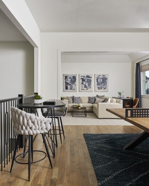 Representative furnished interior of a home built from the La Villa - SH 3115 by Shaddock Homes in Light Farms Brenham - 40' Lots, Celina (Image 17). Representative furnished interior of a home built from the La Villa - SH 3115 by Shaddock Homes in Light Farms Brenham - 40' Lots, Celina (Image 17).