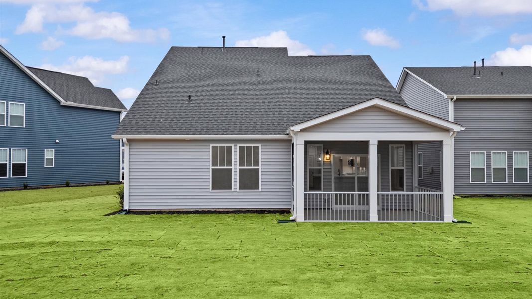 Exterior details and patio area of a home in Fox Hollow, Spartanburg (Image 3). Exterior details and patio area of a home in Fox Hollow, Spartanburg (Image 3).
