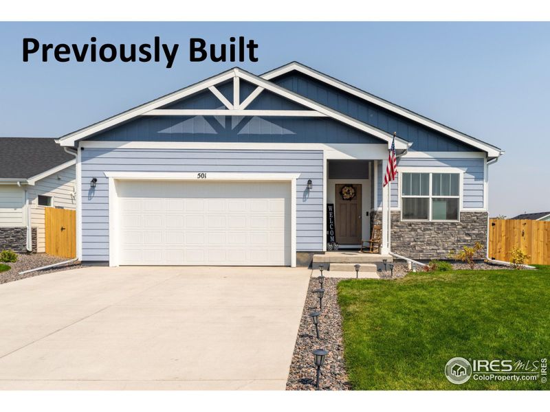 Photo of previously built home with same floor plan