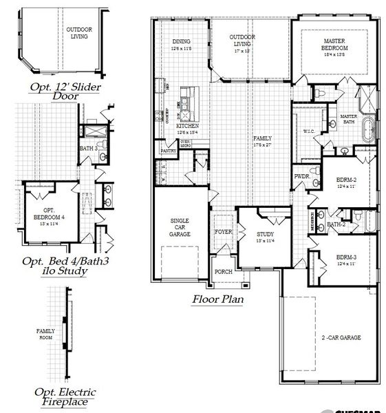 Image 8 representing the Farris by Chesmar Homes in Broken Oak, Georgetown, TX.