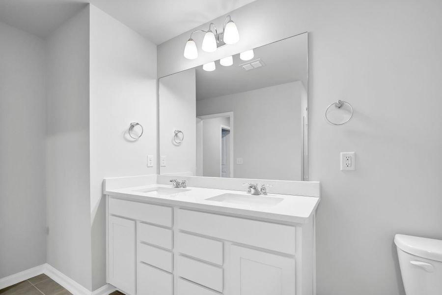 Furnished interior view inside a new home in Monroe Preserve, Chapin (Image 11).