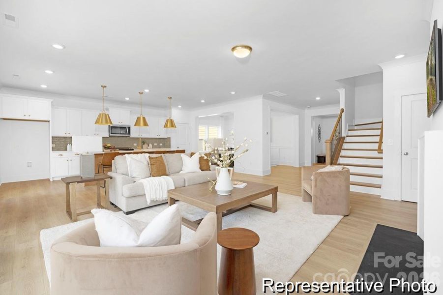 Furnished interior view inside a new home in , Statesville (Image 10).