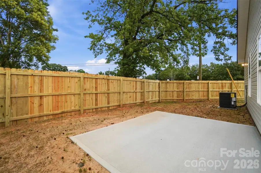 Fully fenced private backyard Fully fenced private backyard