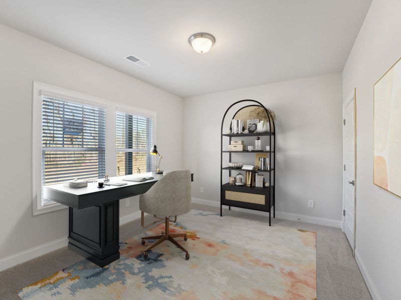 Furnished interior view inside a new home in Hemingway - Highland Series, Cumming (Image 9).