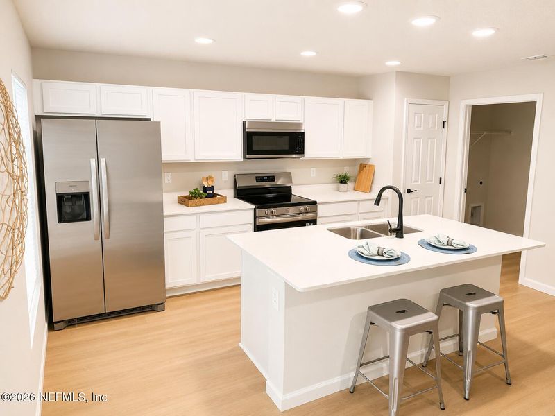 Furnished interior view inside a new home in , Jacksonville (Image 28).