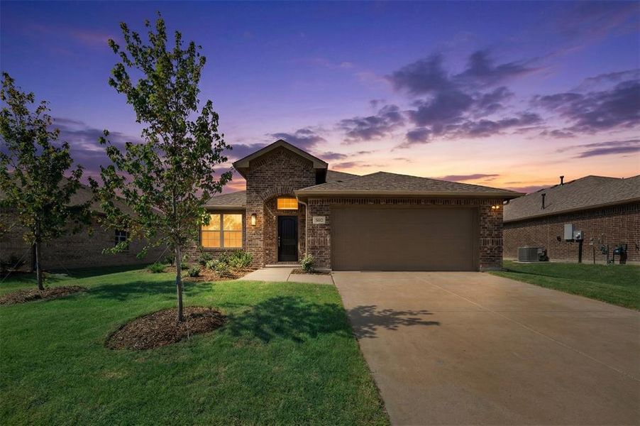 Front exterior of a new home in Fox Landing, Caddo Mills, TX, highlighting curb appeal (Image 18).