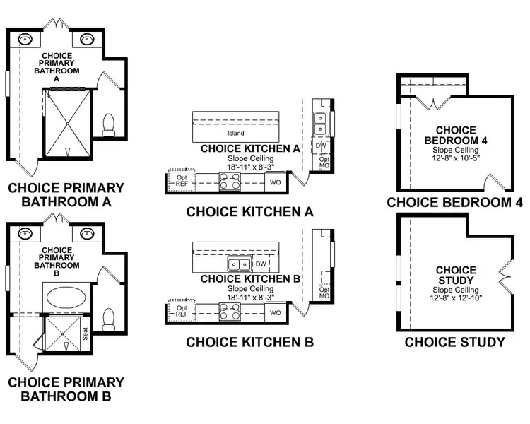 2D floor plan layout for the Crockett by Beazer Homes in Austin Point: Heritage Collection, Richmond, TX (Image 4). 2D floor plan layout for the Crockett by Beazer Homes in Austin Point: Heritage Collection, Richmond, TX (Image 4).