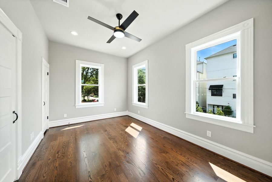 This is the second of two guest BEDROOMS upstairs. This one has double closets This is the second of two guest BEDROOMS upstairs. This one has double closets