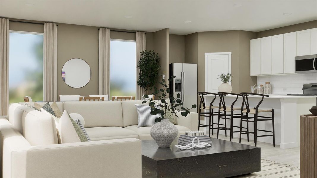 Furnished interior view inside a new home in The Ridge at Knob Creek, Temple (Image 14).