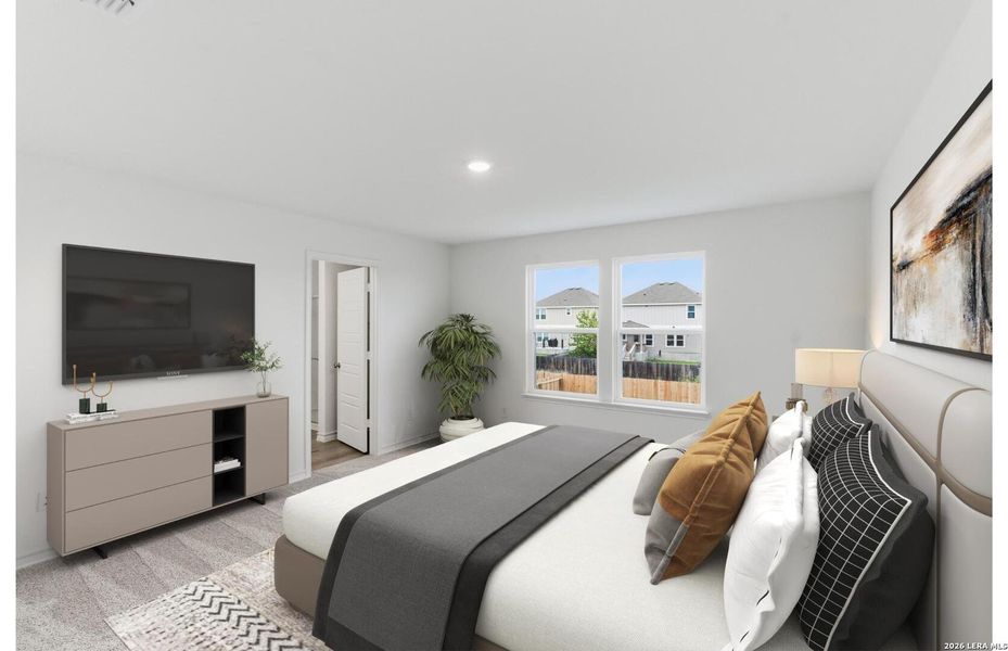 Furnished interior view inside a new home in Davis Ranch, San Antonio (Image 4).