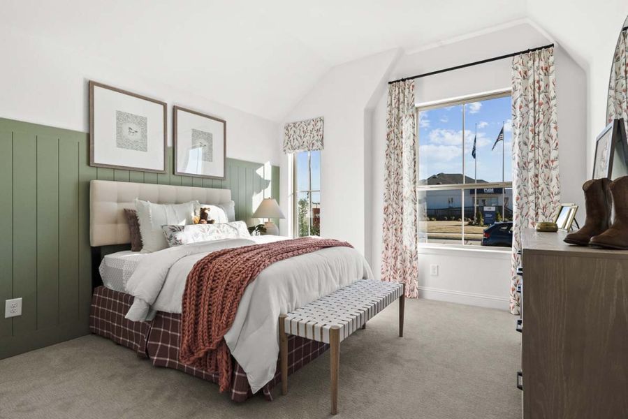 Furnished interior view inside a new home in Creekview Meadows, Pilot Point (Image 17).