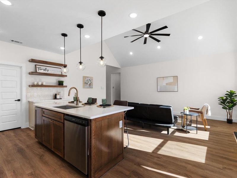 Furnished interior view inside a new home in , Fort Worth (Image 10).
