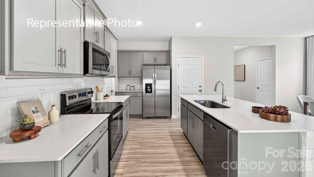 Furnished interior view inside a new home in Sonoma Hills, Charlotte (Image 3).