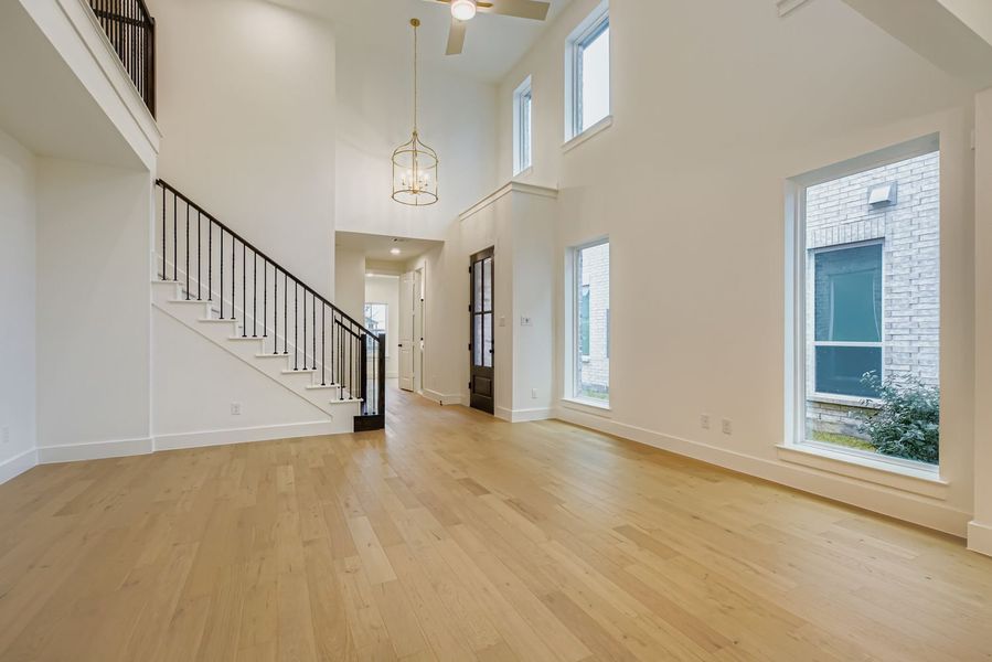 Spacious, unfurnished interior of a new home in Castle Hills Northpointe - Townhomes, Lewisville (Image 15).