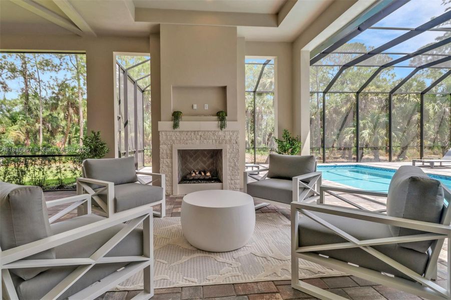 Furnished interior view inside a new home in , Naples (Image 26).