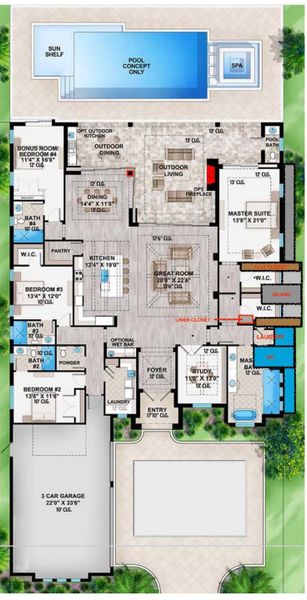 Floor Plan for 127 Pine Bluff Floor Plan for 127 Pine Bluff