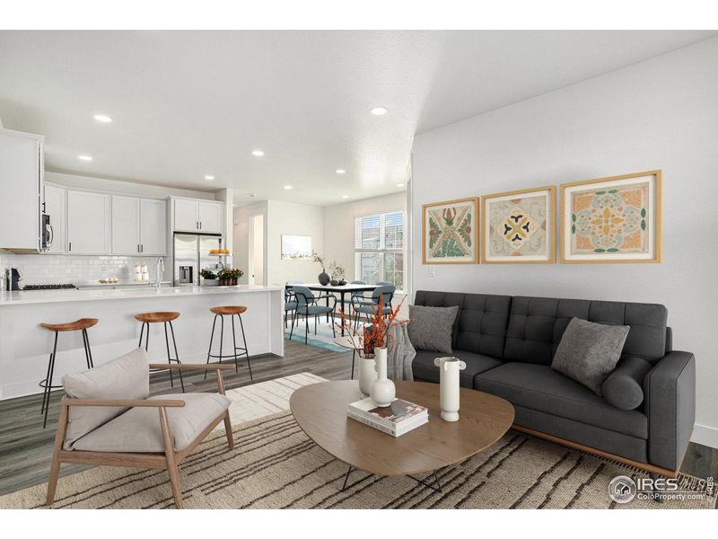 Furnished interior view inside a new home in Eagle Brook Meadows, Loveland (Image 6).